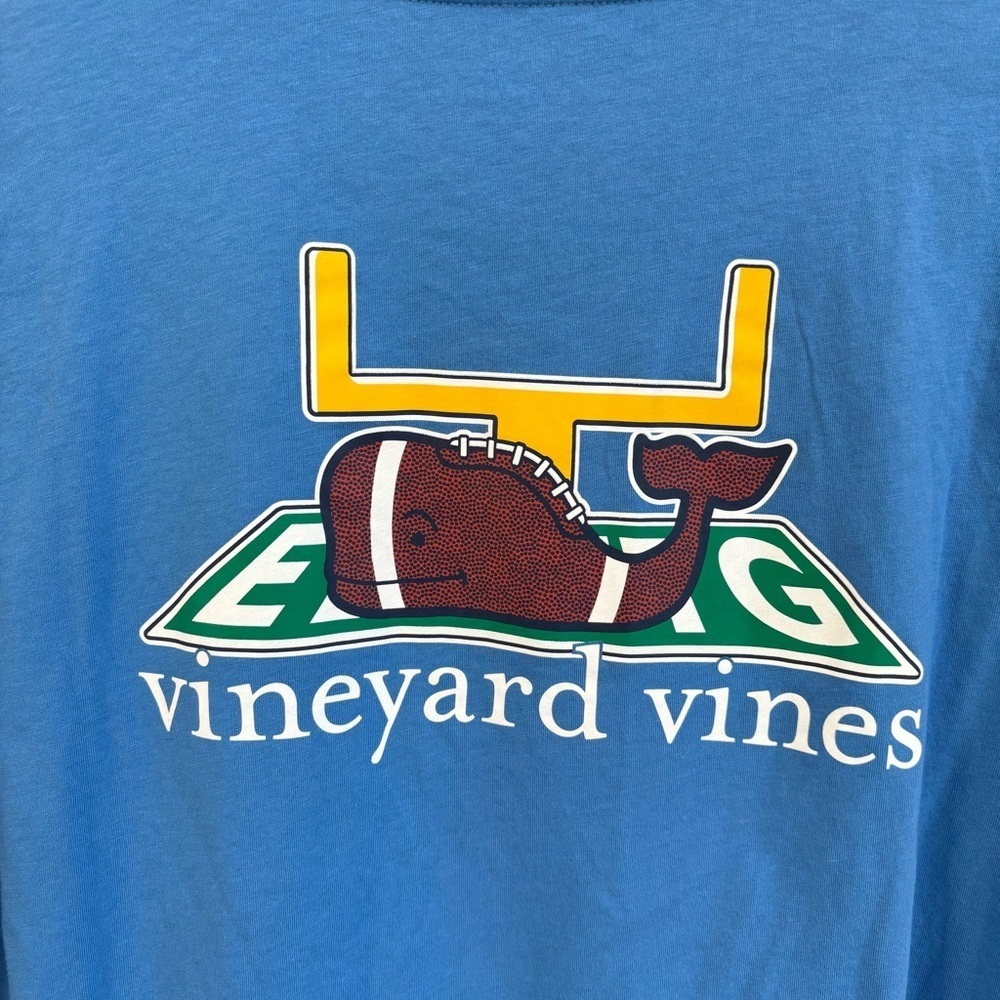 NWT VINEYARD VINES WOMENS L/S PKT TEE TOUCHDOWN, SIZE M - Picture 8 of 9